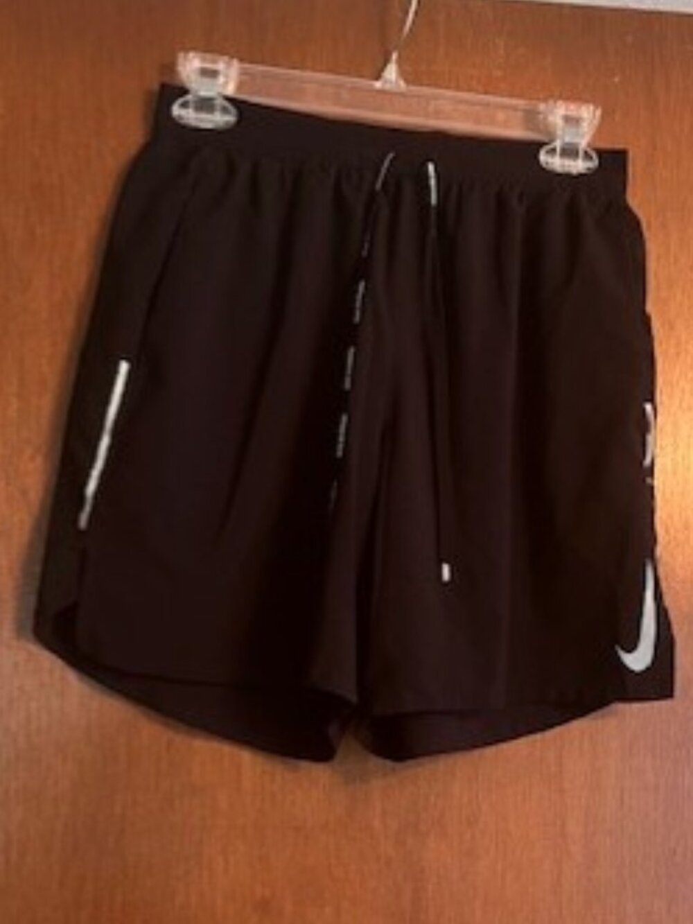Mens Nike Running shorts, black, size medium